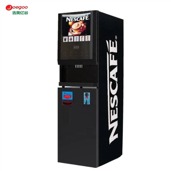 Distributore automatico di caffè all'aperto a gettoni