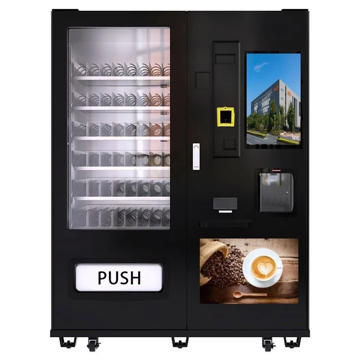 Distributore automatico di snack e caffè per bevande